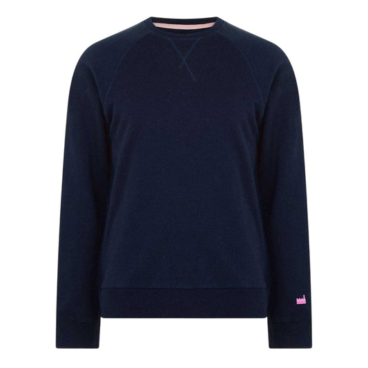 Navy - Front - Albam Utility Mens Raglan Sweatshirt