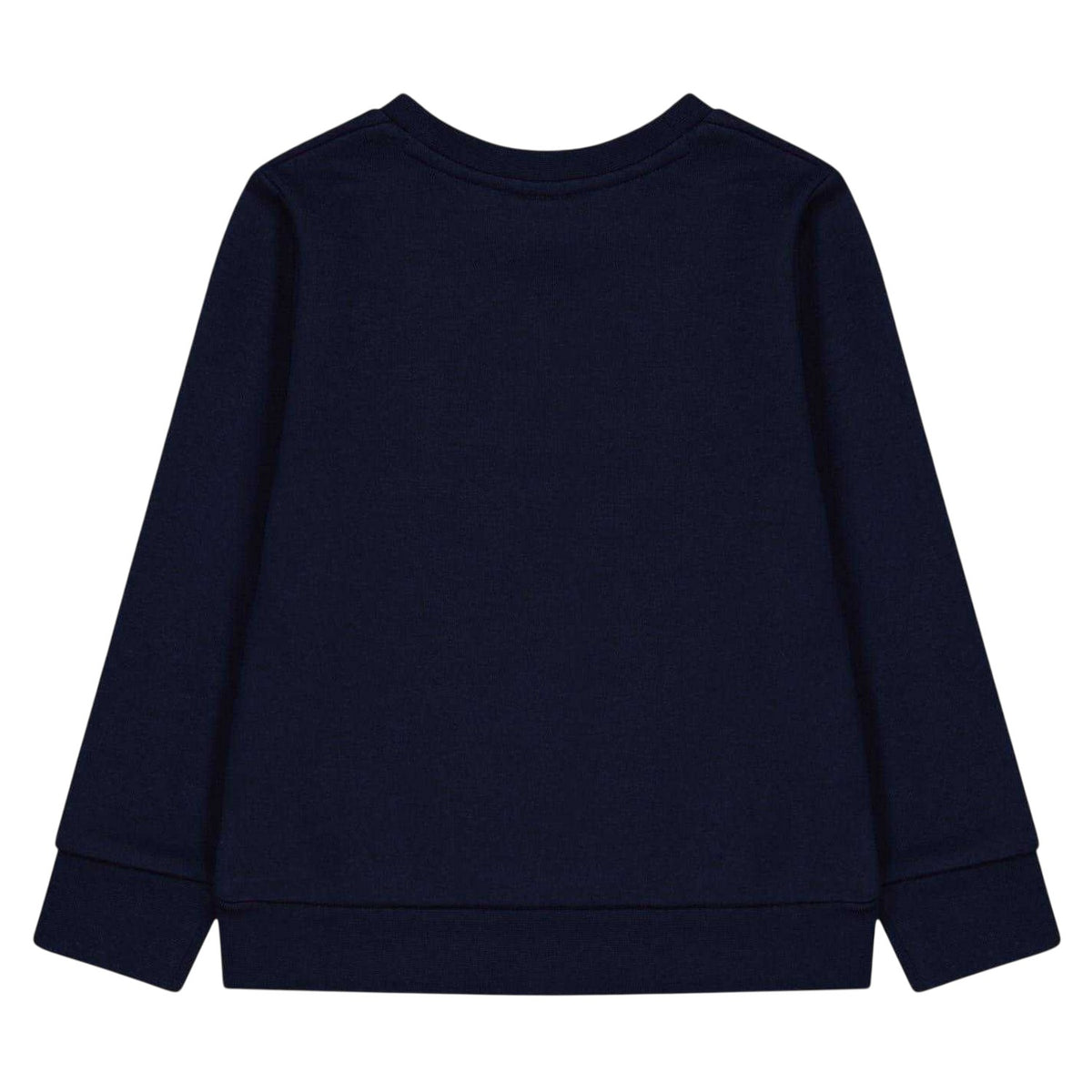 Navy - Back - Boss Boys Logo Long-Sleeved Sweatshirt