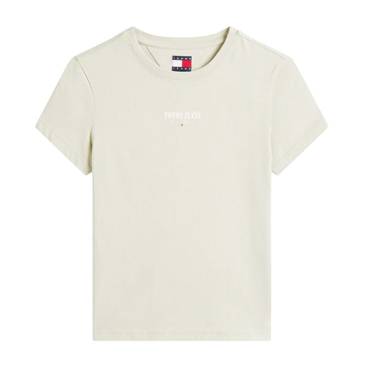 Misty - Front - Tommy Jeans Womens-Ladies Lettering Cotton Regular T-Shirt