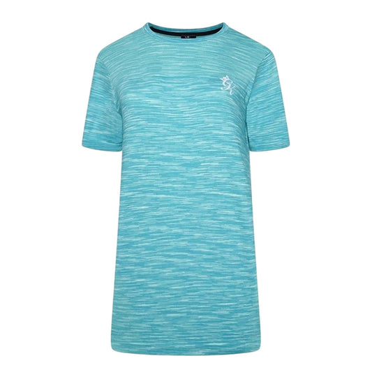 Ocean Blue - Front - Gym King Mens Crew Neck Slim T-Shirt