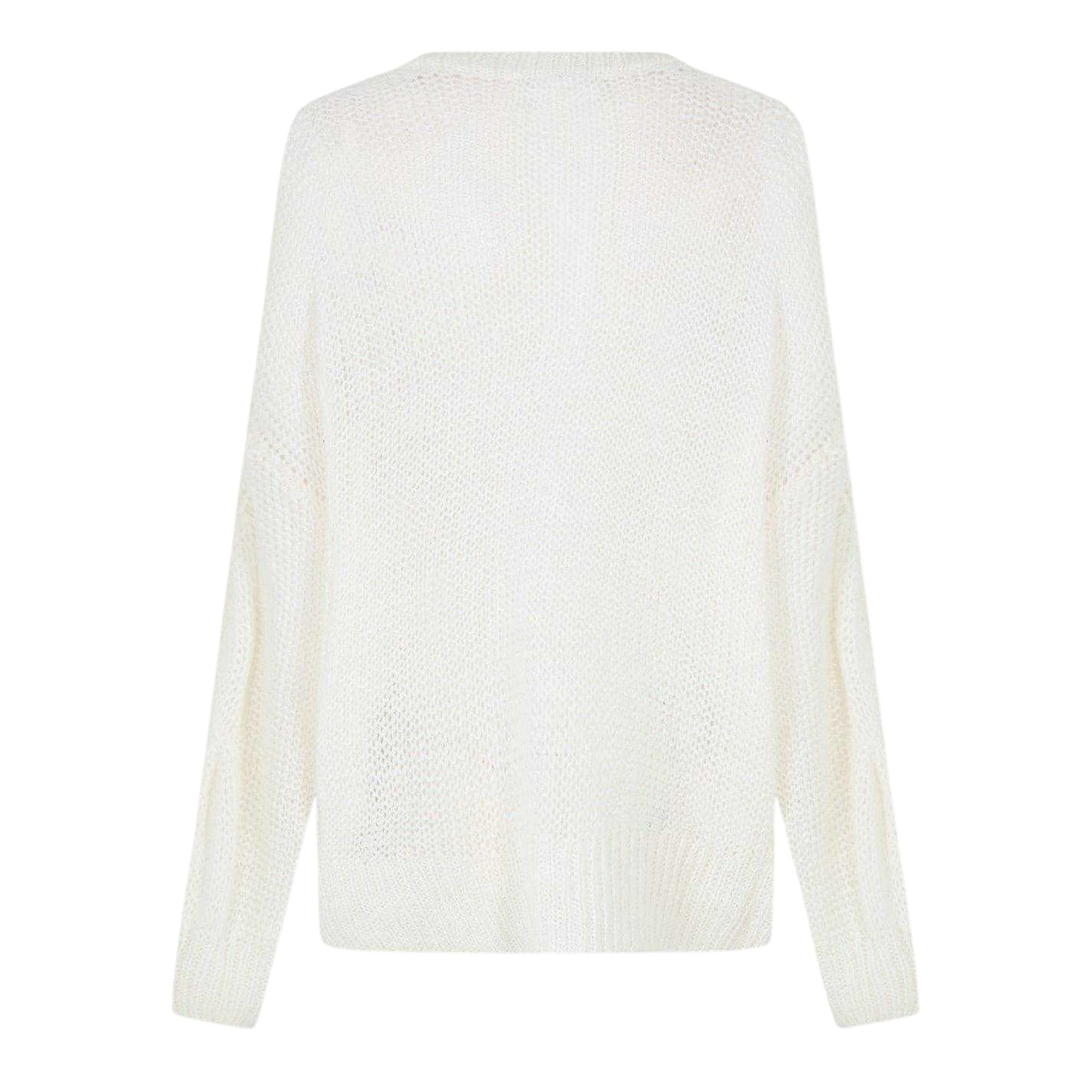 Cream - Back - Jack Wills Womens-Ladies Cable Knit Regular Jumper