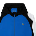 White-Blue-Black - Back - Lacoste Mens Sport Colour Block Tennis Jacket