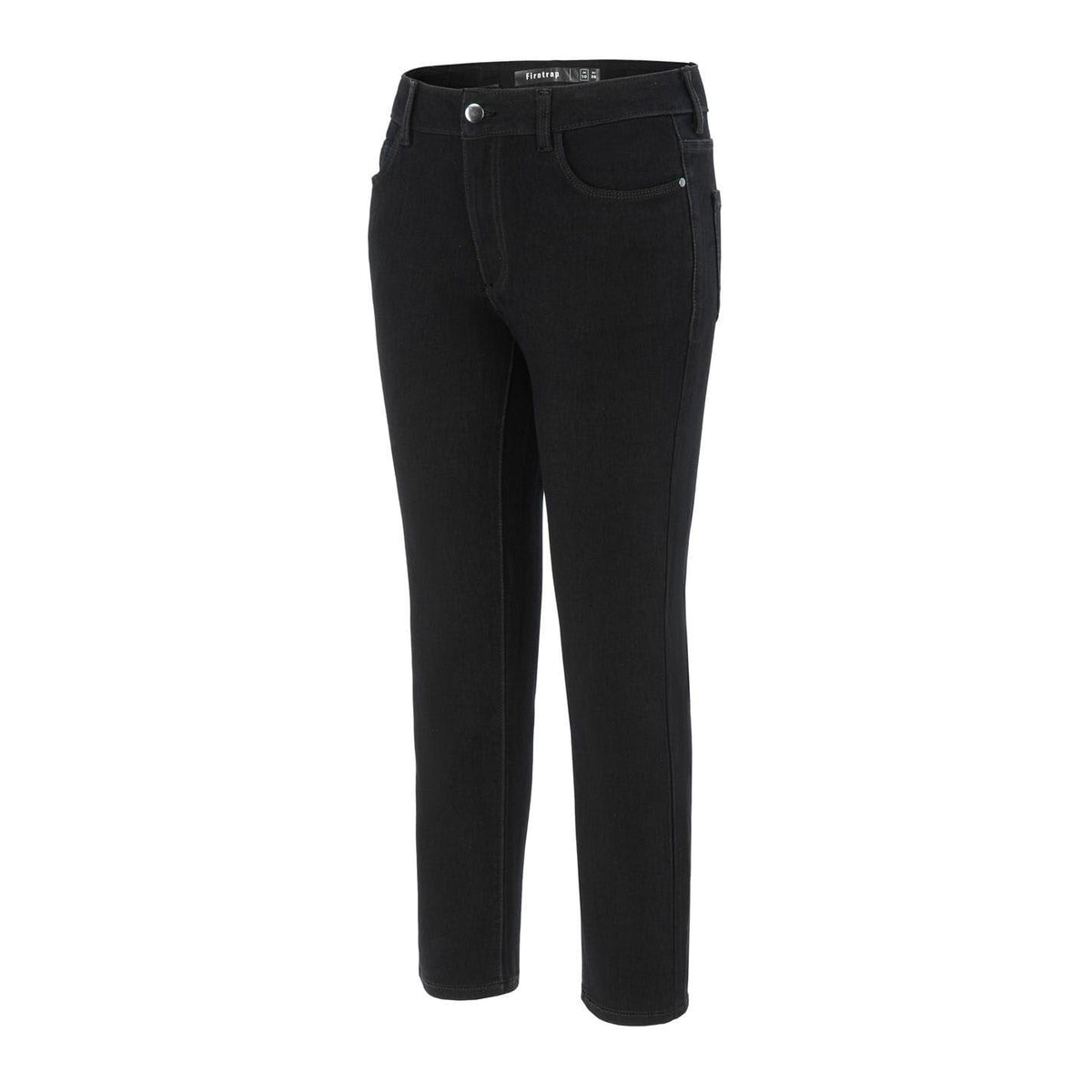 Black - Side - Firetrap Womens-Ladies Plain Slim Jeans