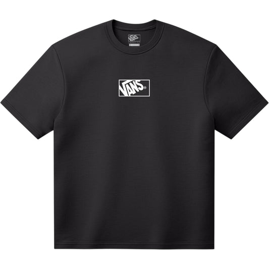 Black - Front - Vans Childrens-Kids Box Logo T-Shirt