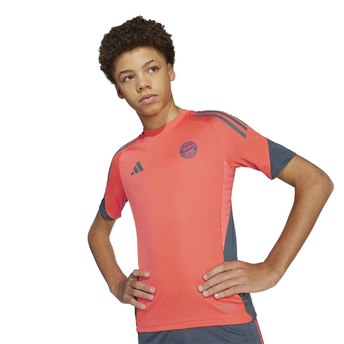 Orange - Side - Adidas Childrens-Kids Tiro 25 FC Bayern Munich Competition Football Shirt