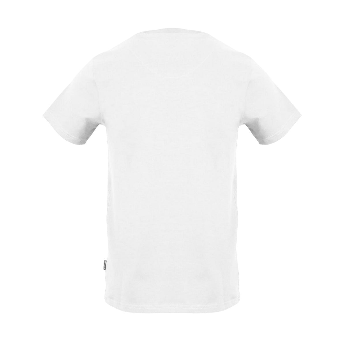White - Back - Aquascutum Mens Arch Crew Neck Regular T-Shirt