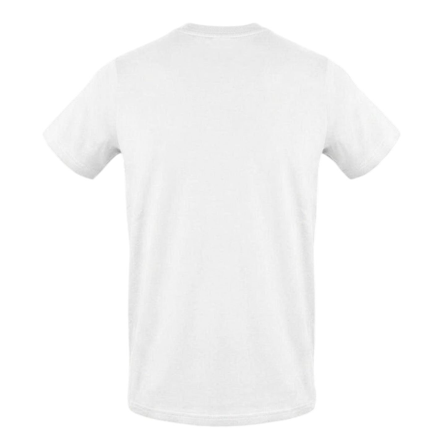 White - Back - Aquascutum Mens Signature Crew Neck T-Shirt