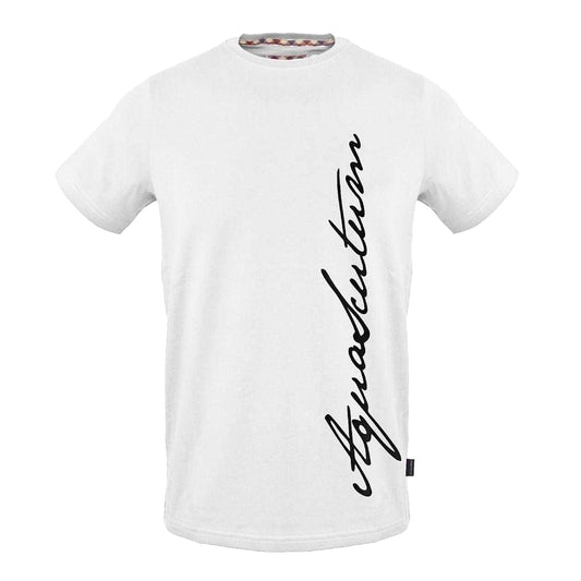 White - Front - Aquascutum Mens Signature Crew Neck T-Shirt