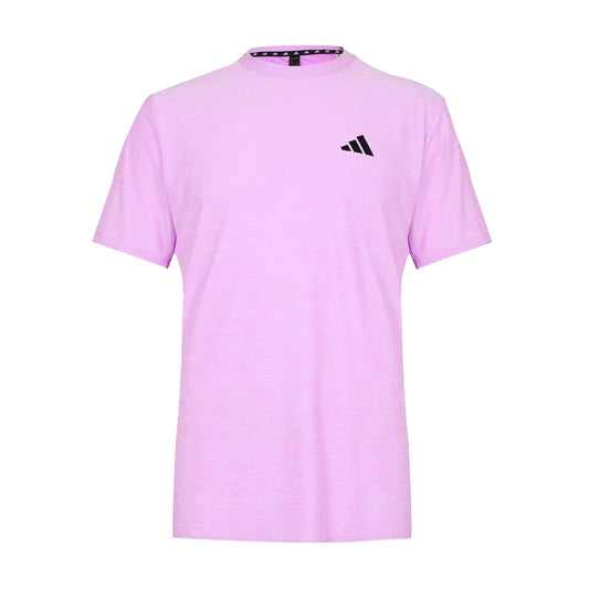 Lavender Purple - Front - Adidas Mens Essentials Stretch Training T-Shirt