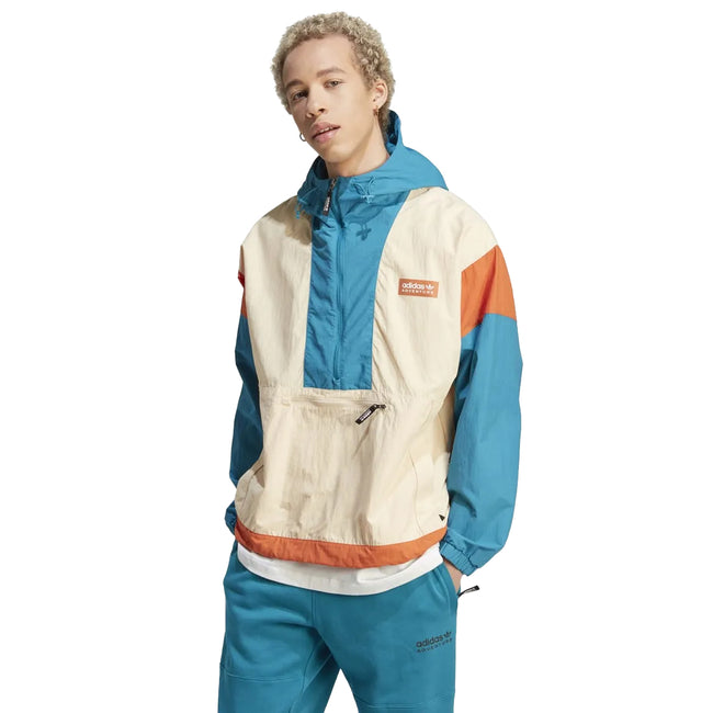 Sand - Side - Adidas Mens Adventure Premium Windbreaker