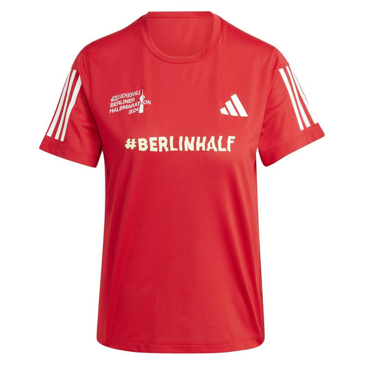 Red - Front - Adidas Womens-Ladies Berlin Half Marathon 24 T-Shirt