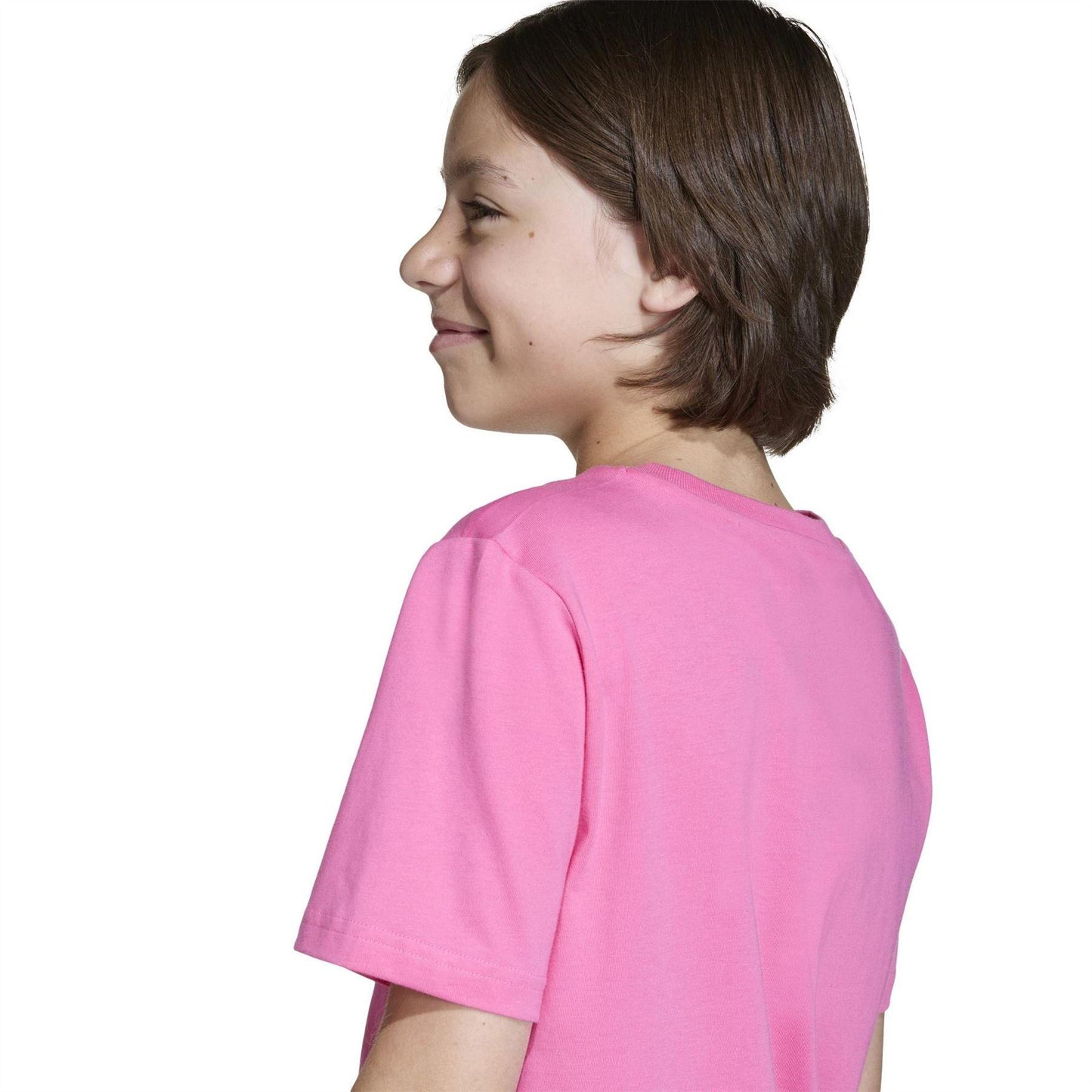 Solar Pink - Pack Shot - Adidas Childrens-Kids Messi Icon T-Shirt