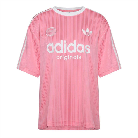Pink - Front - Adidas Womens-Ladies Originals T-Shirt