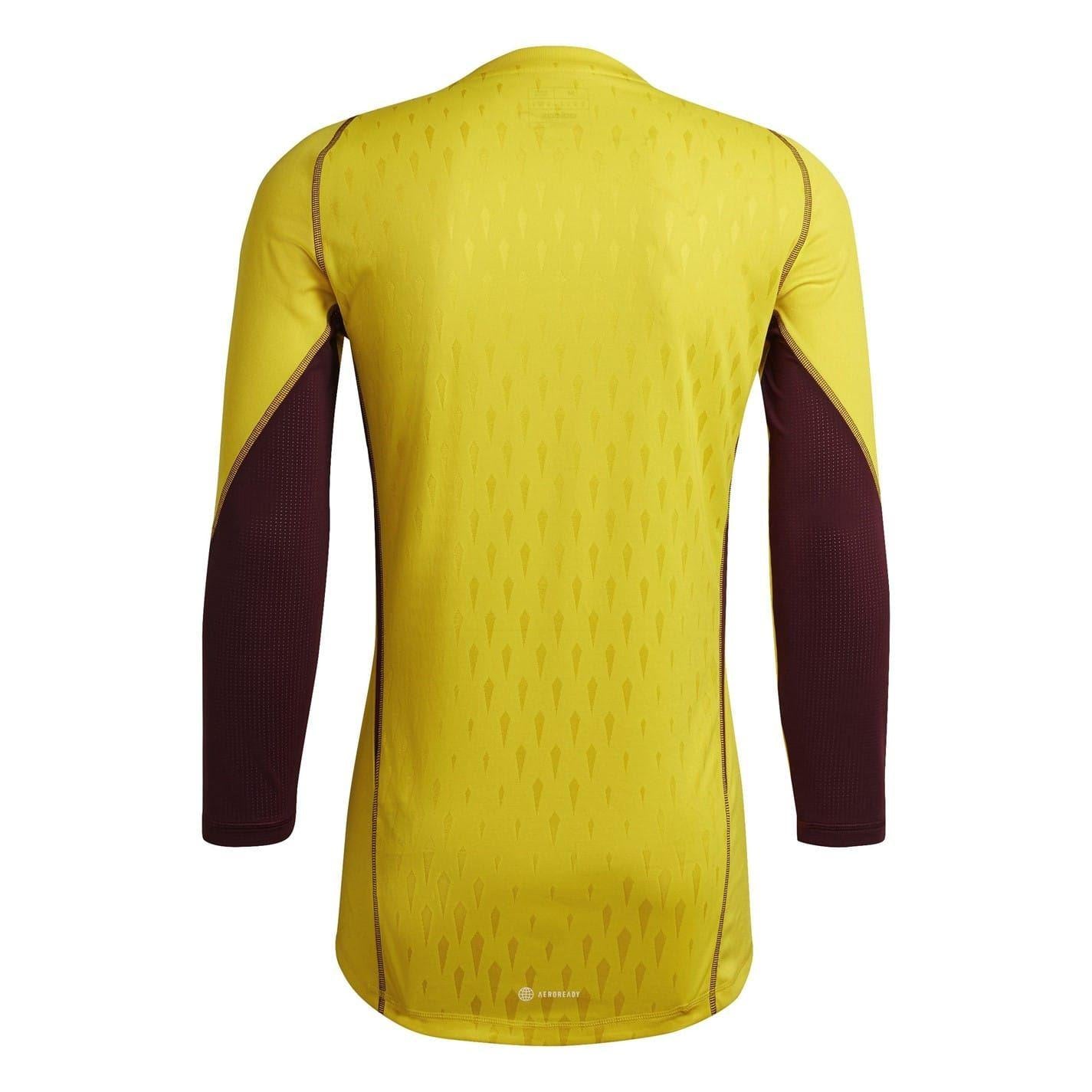 Yellow - Back - Adidas Unisex Adult Tiro 23 Pro 3-4 Sleeve Goalkeeper Jersey