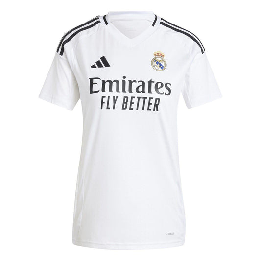 White - Front - Adidas Womens-Ladies 24-25 Real Madrid CF Home Jersey
