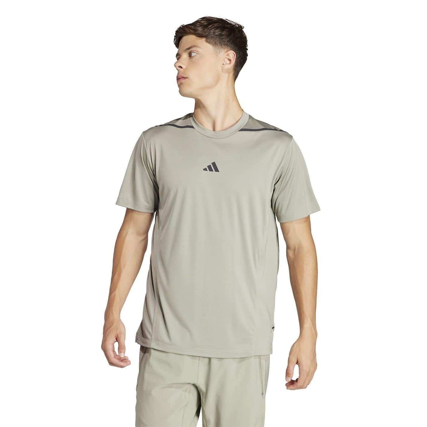 Pebble - Lifestyle - Adidas Mens Designed For Training T-Shirt