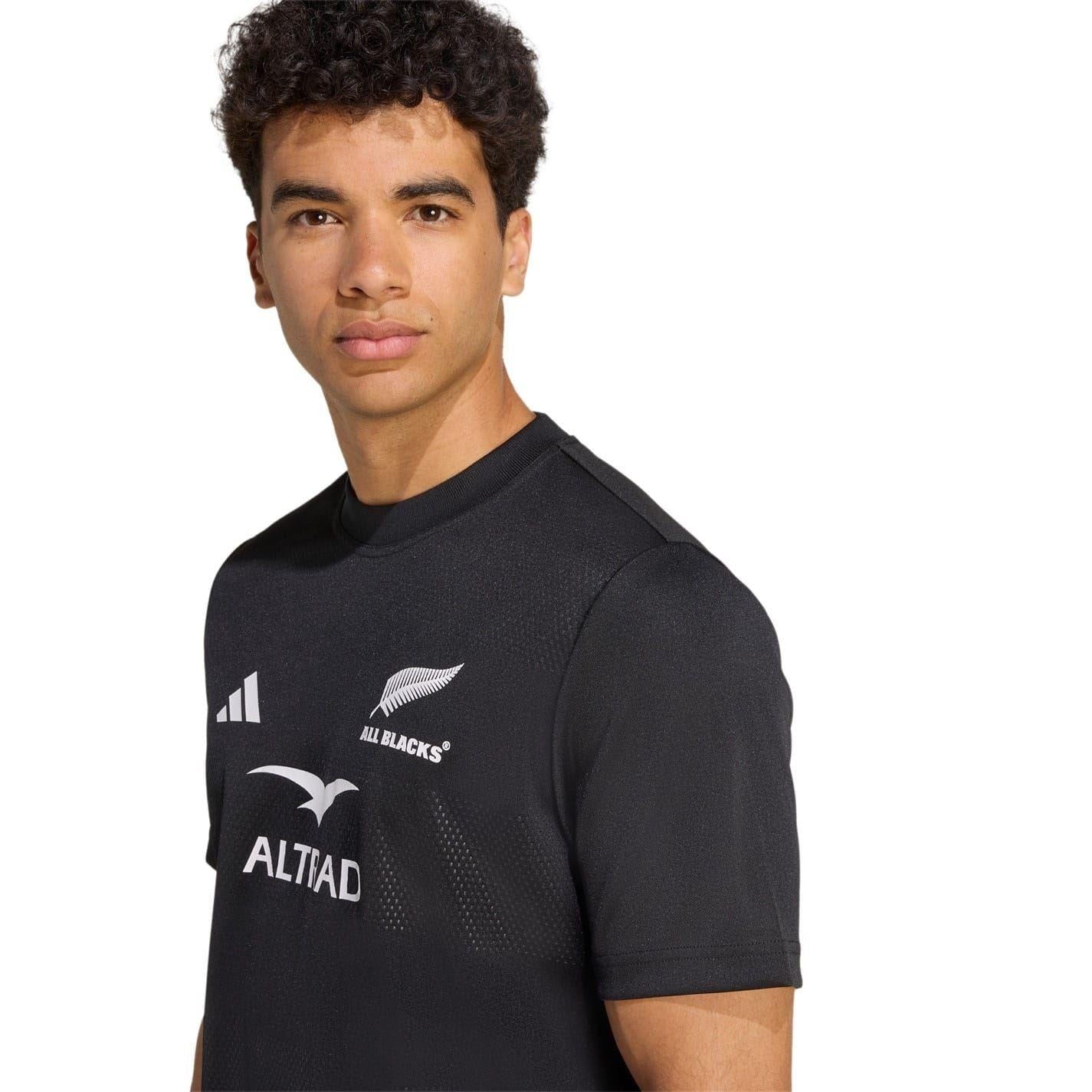 All Black - Pack Shot - Adidas Mens New Zealand All Blacks Jersey