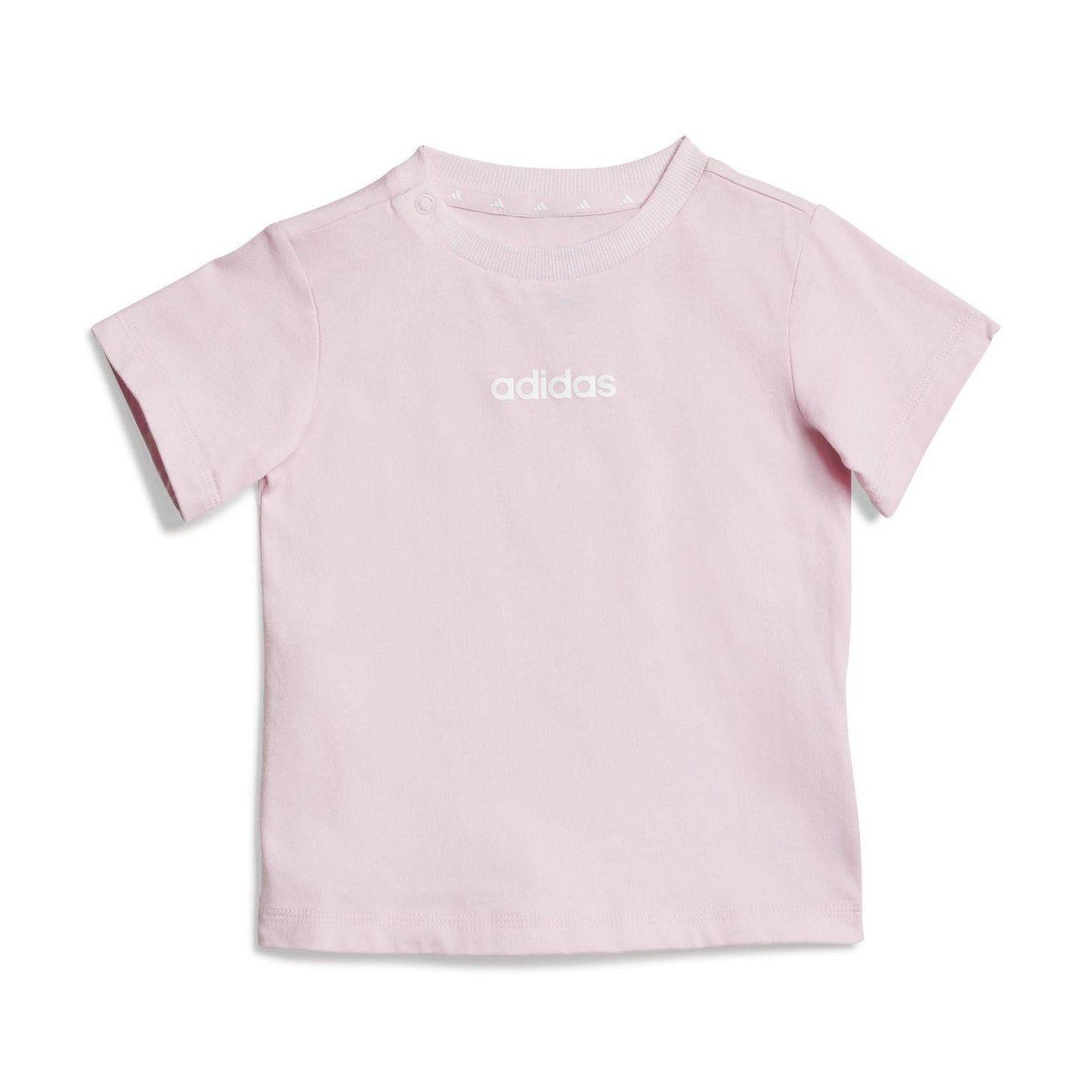 Pink-White - Lifestyle - Adidas Baby Essentials T-Shirt & Shorts Set