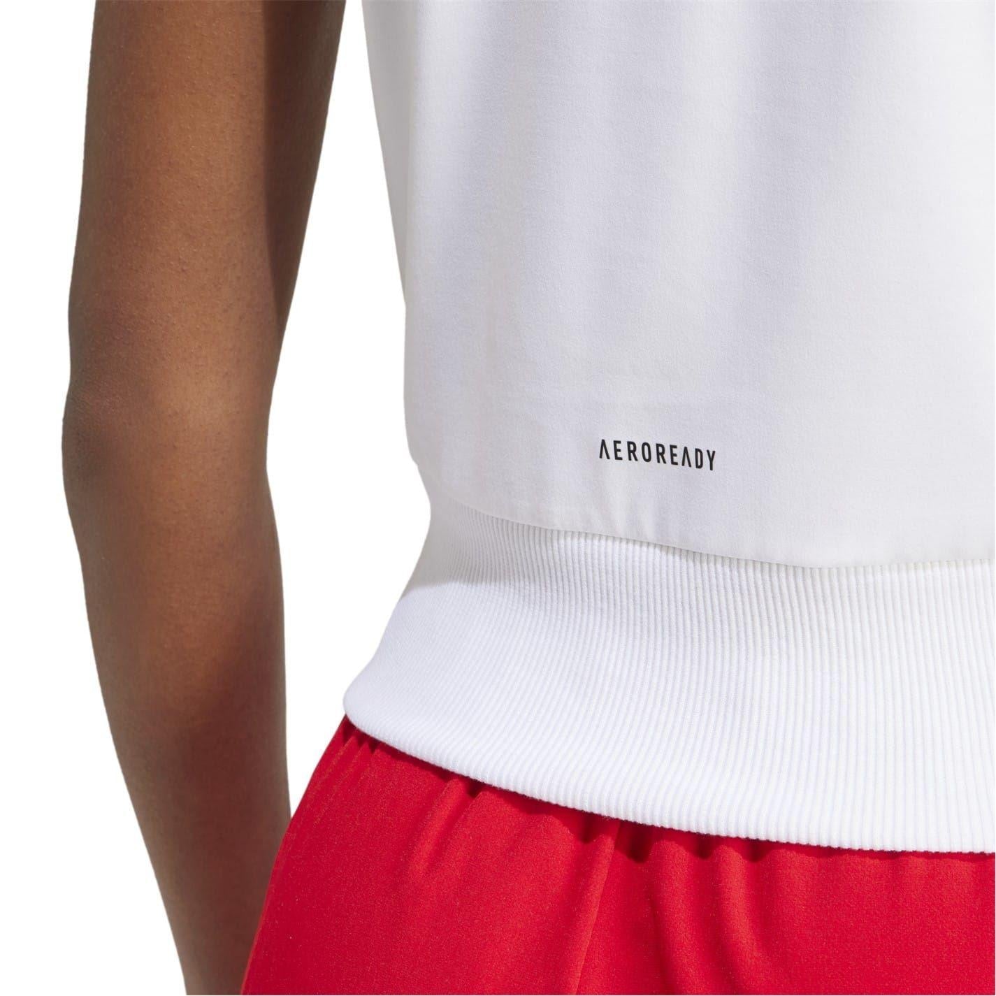 White - Pack Shot - Adidas Womens-Ladies Olympic Poland T-Shirt
