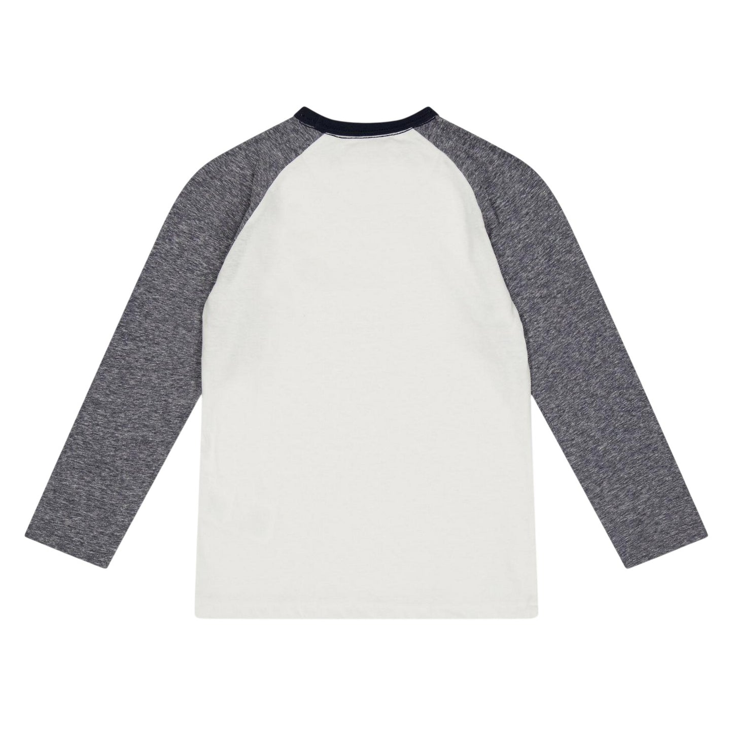 Grey - Back - Farah Childrens-Kids Raglan Baseball T-Shirt