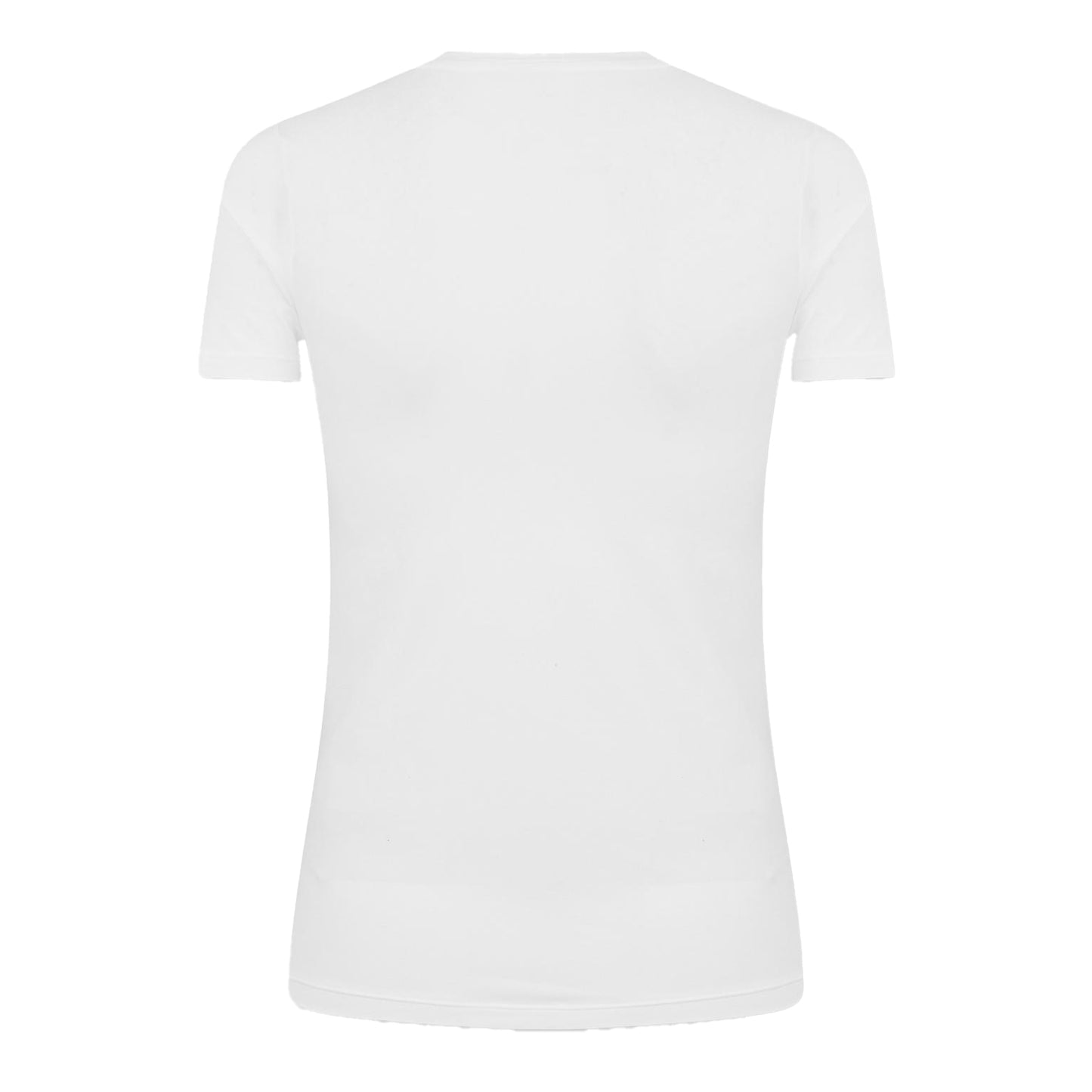 White - Back - Boss Mens Sleeve Print Jersey Crew Neck T-Shirt