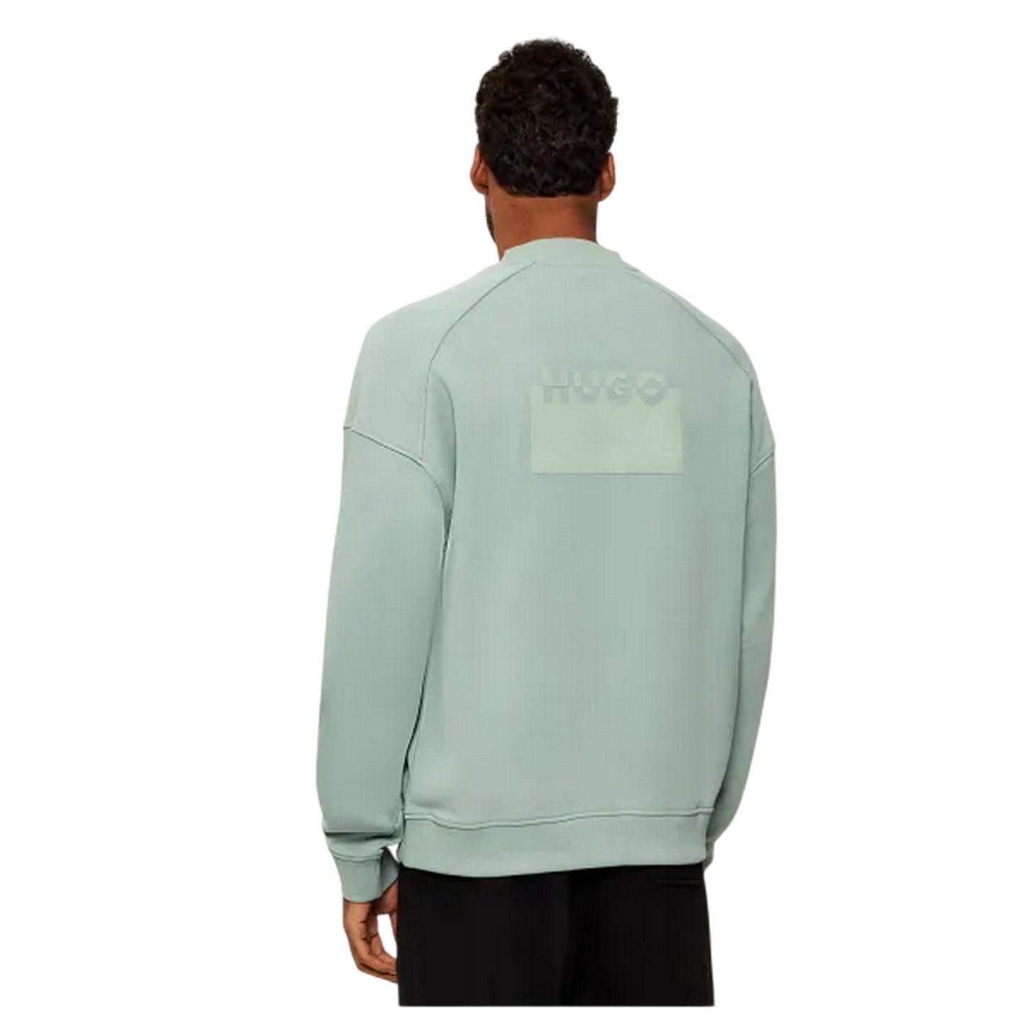 Pastel Green - Lifestyle - Hugo Boss Mens Delastcrew Raglan Raglan Sweatshirt