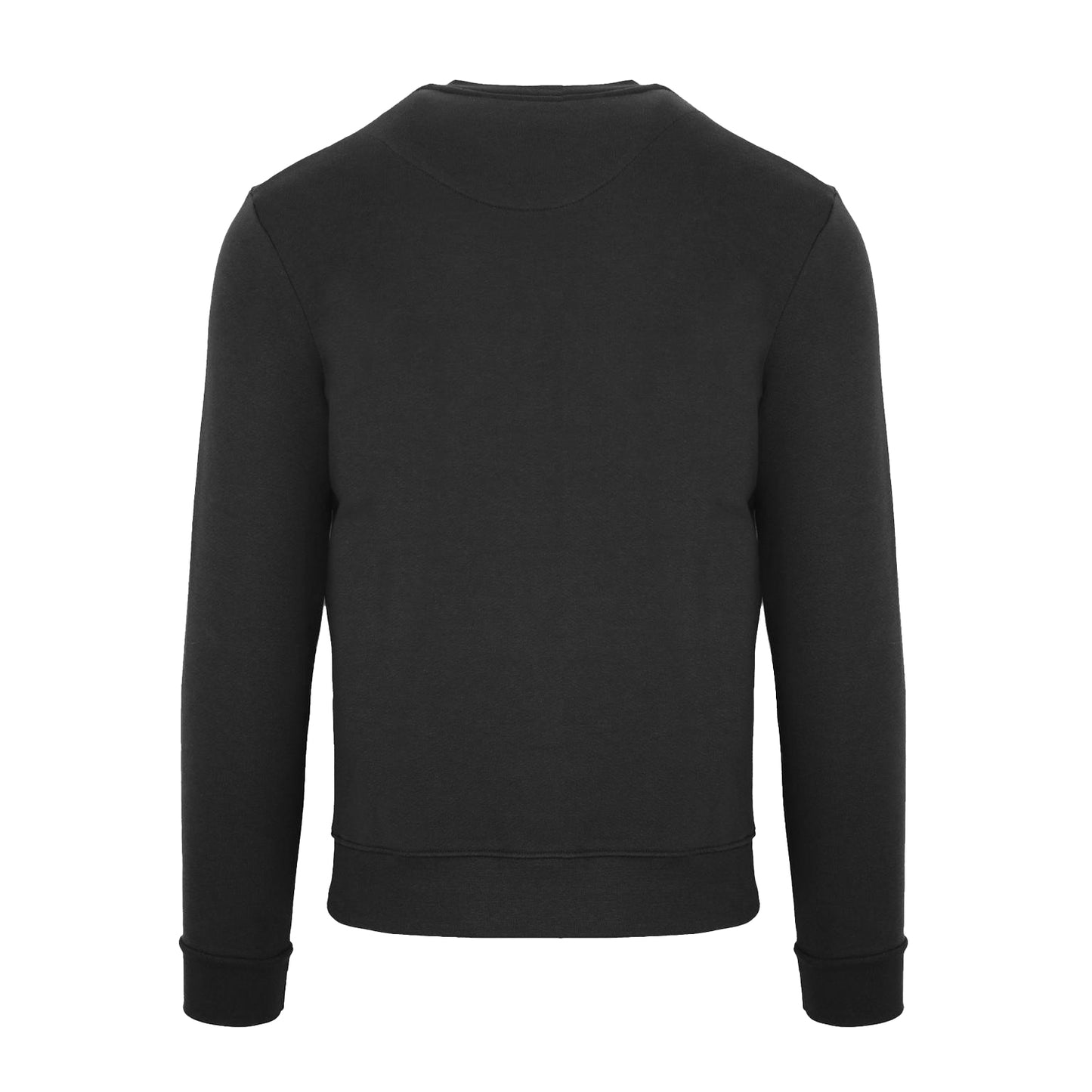 Black - Back - Aquascutum Mens Crew Neck Long-Sleeved Sweatshirt