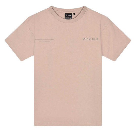Ash Grey - Front - Nicce Mens Essential Crew Neck Oversized T-Shirt