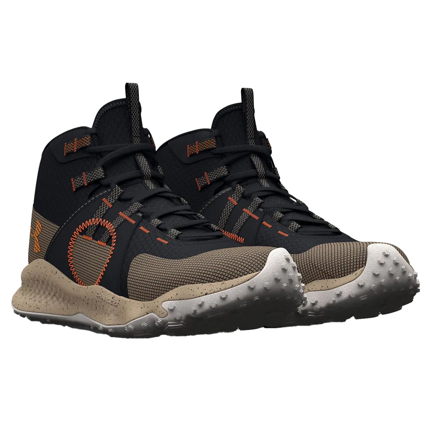 Black - Pack Shot - Under Armour Mens Charged Maven T Trail Trainers