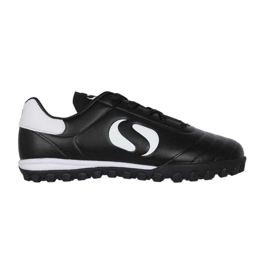 Black-White - Front - Sondico Childrens-Kids Strike Astro Turf Trainers