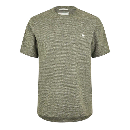 Smokey Blue - Front - Jack Wills Mens Bubble Textured T-Shirt