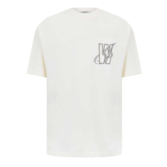Bone - Front - Jack Wills Mens Back Print T-Shirt