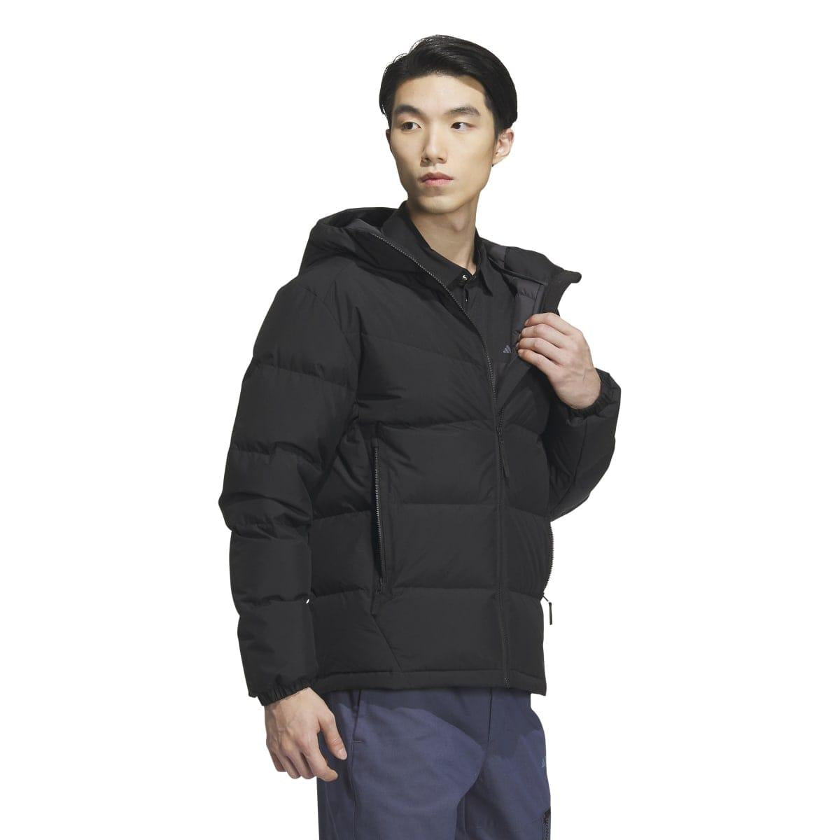 Black - Side - Adidas Mens Terrex Goose Down Jacket