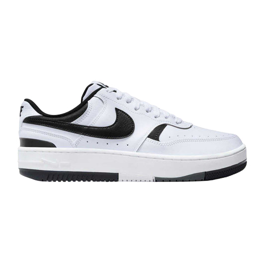 White-Black - Front - Nike Womens-Ladies Gamma Force Leather Platform Trainers