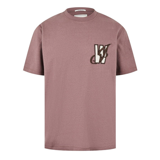 Brick - Front - Jack Wills Mens Back Print Crew Neck T-Shirt