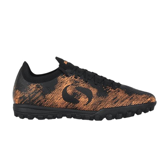 Black-Orange - Front - Sondico Mens Blaze Astro Turf Trainers