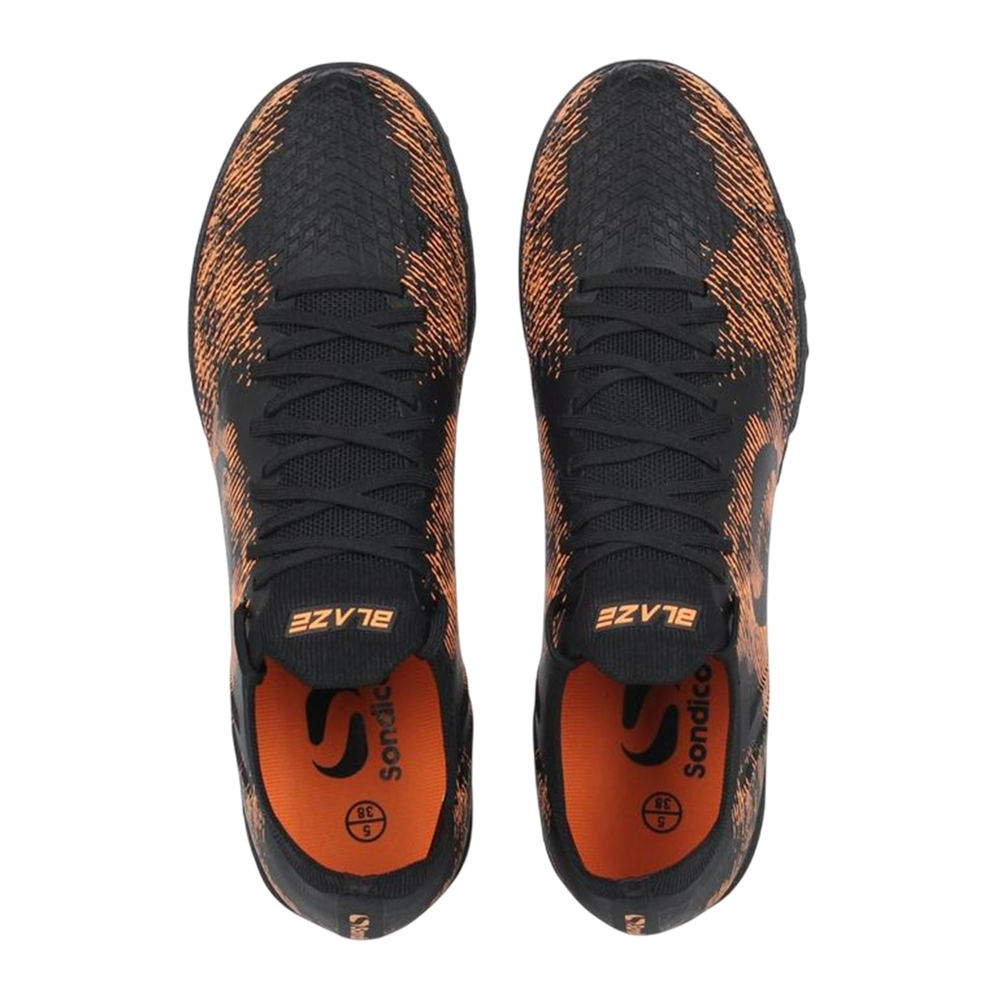 Black-Orange - Lifestyle - Sondico Mens Blaze Astro Turf Trainers