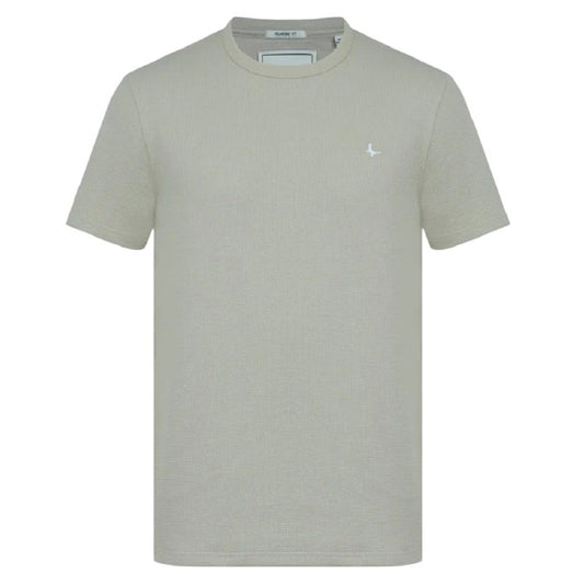 Beige - Front - Jack Wills Mens Sandleford Embroidered Logo T-Shirt
