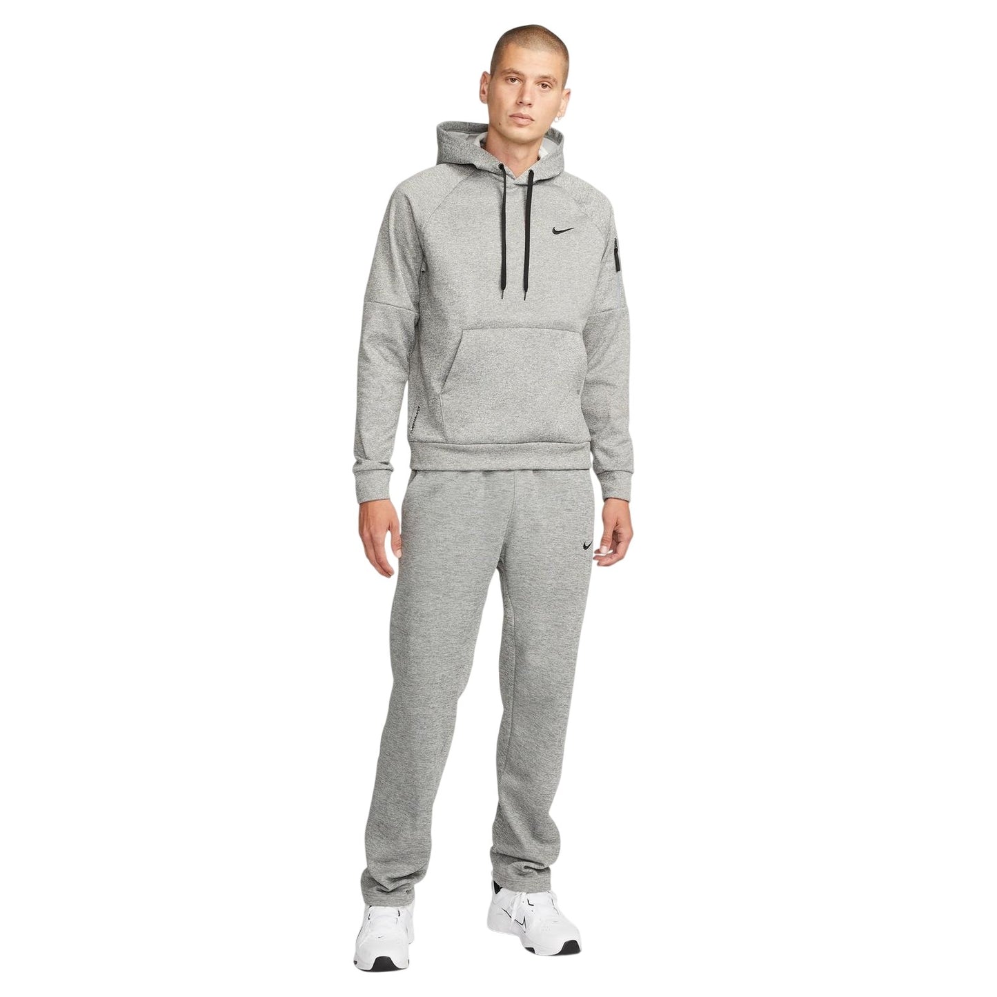 Grey - Lifestyle - Nike Mens Swoosh Hoodie