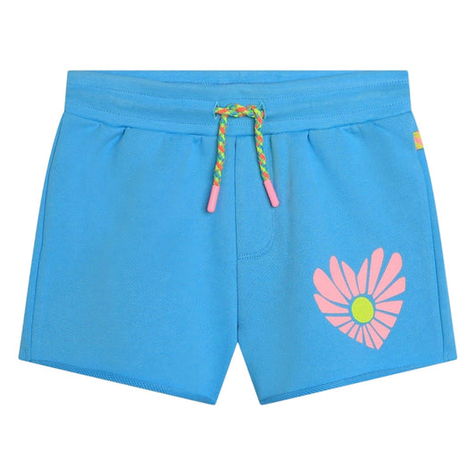 Blue Print - Front - Billieblush Girls Jersey Graphic Print Shorts