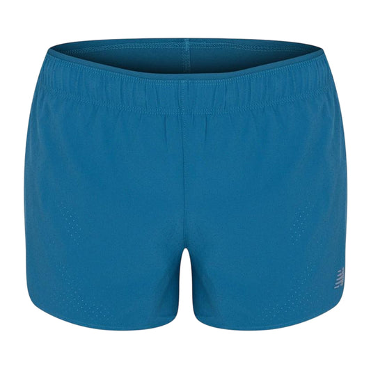 Blue - Front - New Balance Womens-Ladies Seamless Running Shorts
