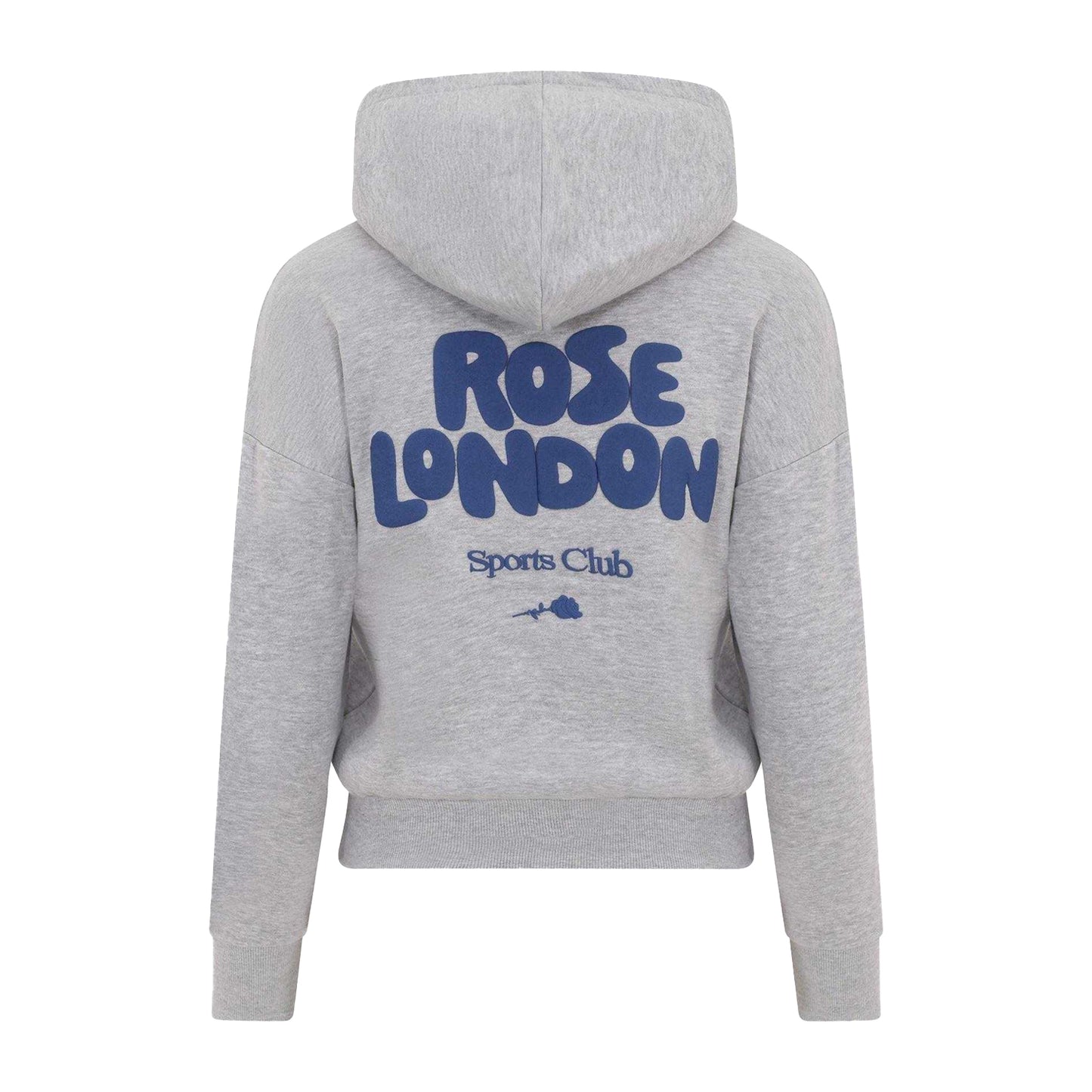 Grey Marl - Back - Rose London Girls All Love Drawstring Hoodie