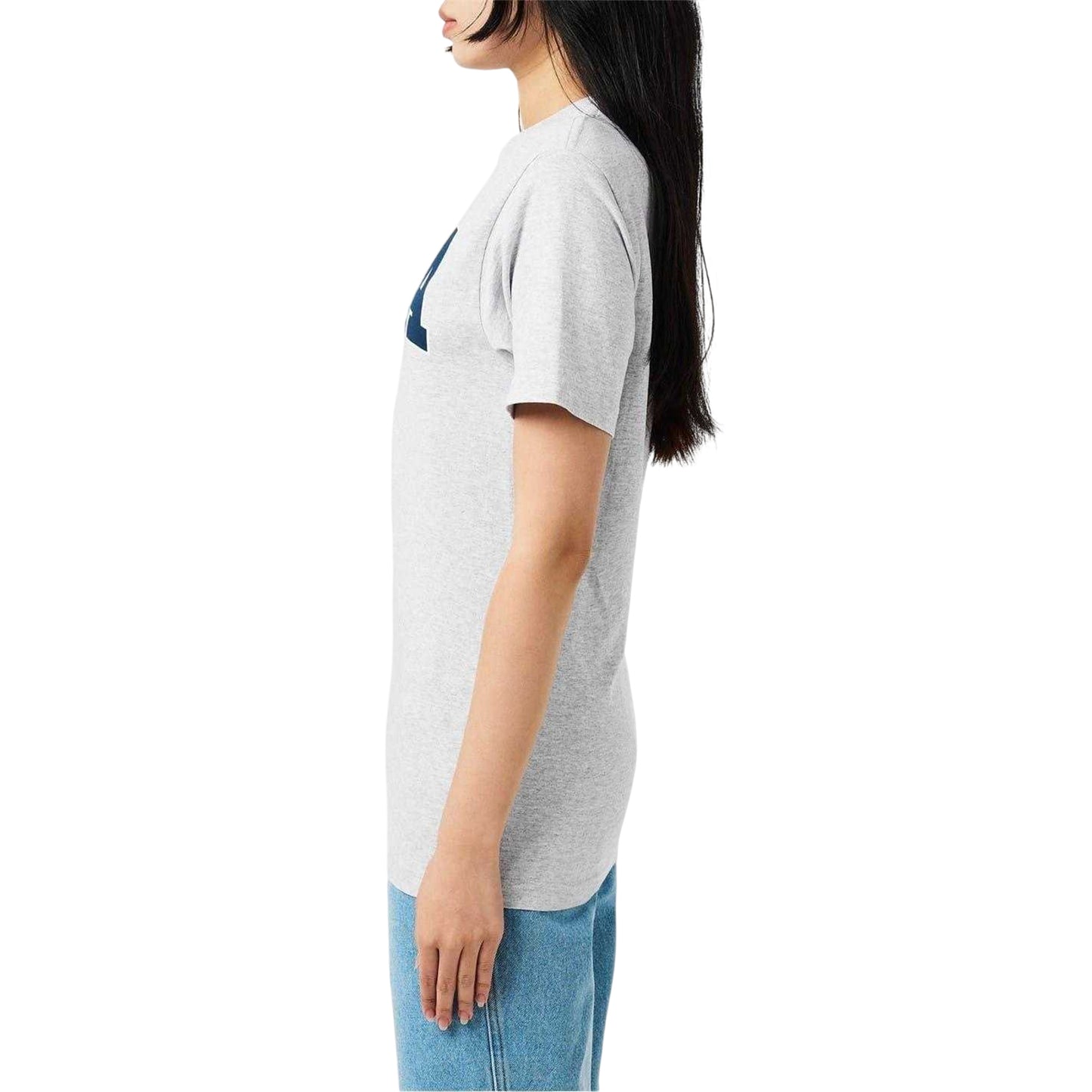 Heather Grey - Side - Sporty & Rich Womens-Ladies Varsity USA T-Shirt