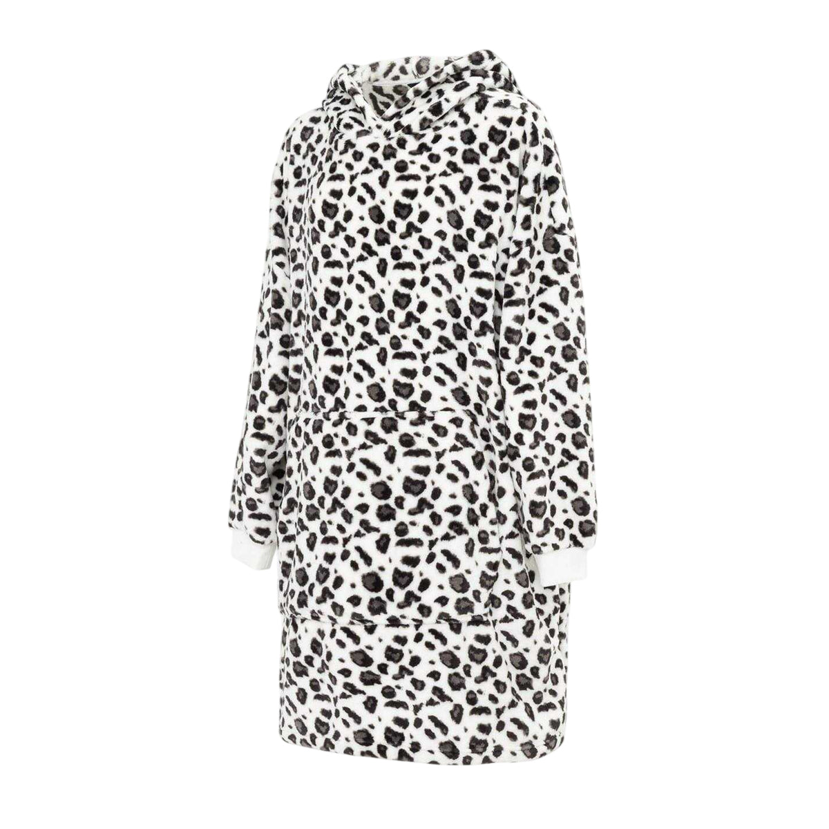 Leopard - Side - Linea Womens-Ladies Leopard Print Polyester Hoodie Blanket