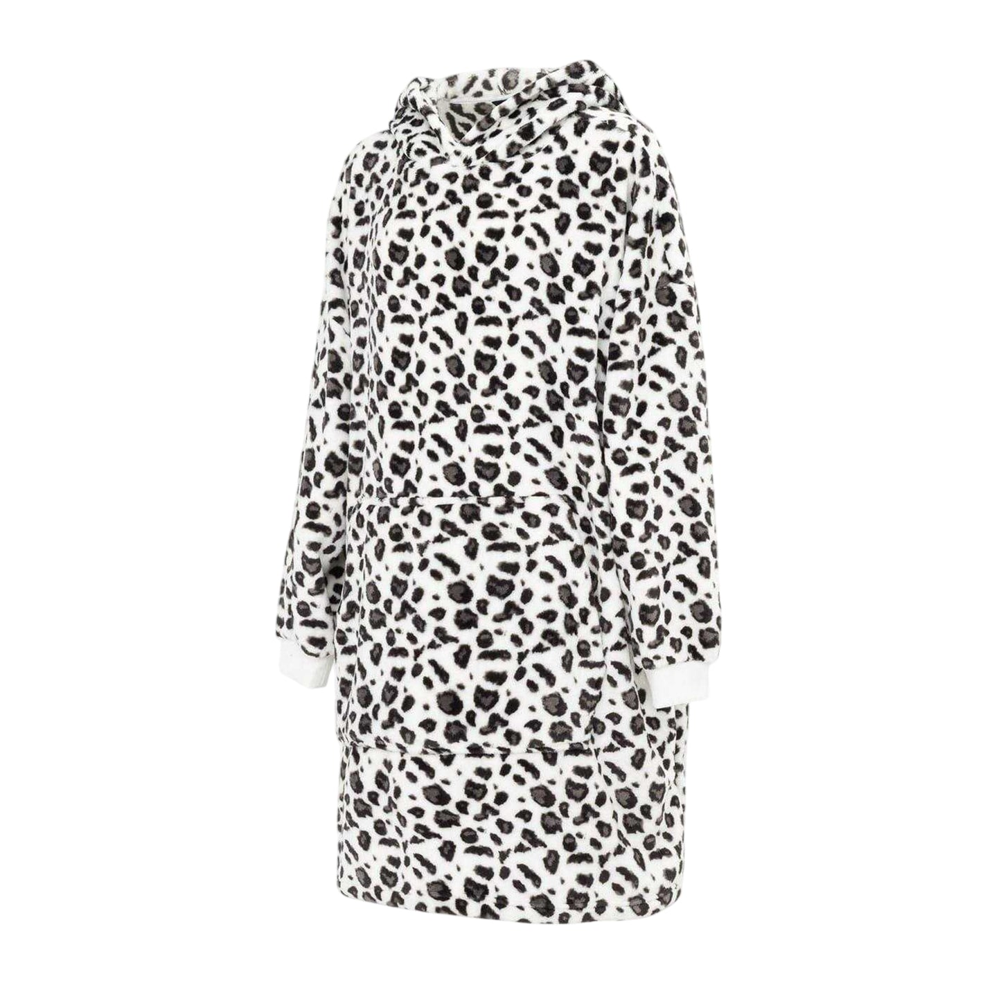 Leopard - Side - Linea Womens-Ladies Leopard Print Polyester Hoodie Blanket