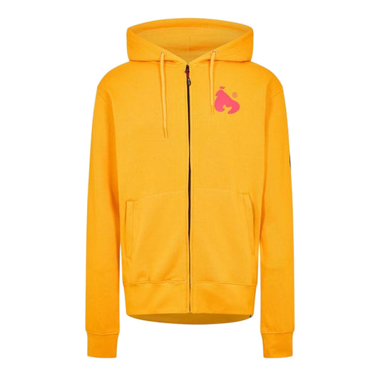 Yellow - Front - Money Mens Back Print Full Zip Hoodie