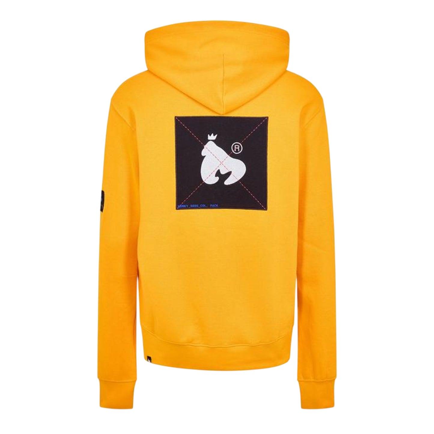 Yellow - Back - Money Mens Back Print Full Zip Hoodie
