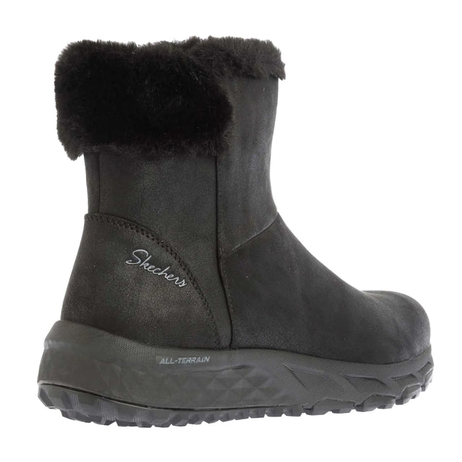 Black - Back - Skechers Womens-Ladies Escape Plan - Cozy Collab Boots