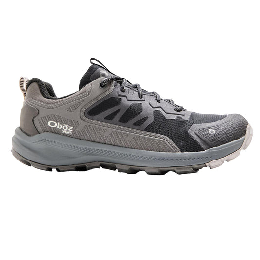 Black - Front - Oboz Mens Katabatic Waterproof Hiking Shoes