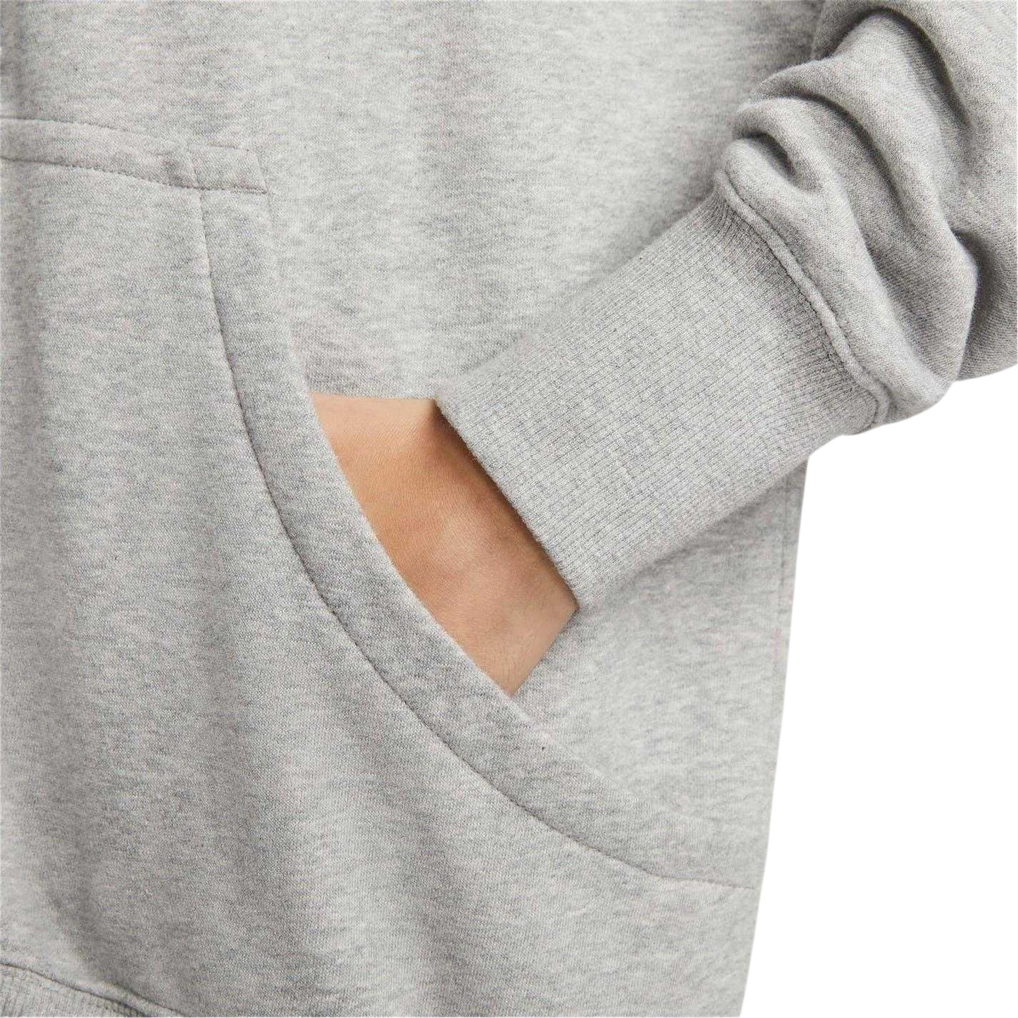 Grey Marl Marl - Side - Nike Womens-Ladies Phoenix Fleece Oversized Sport Full Zip Hoodie